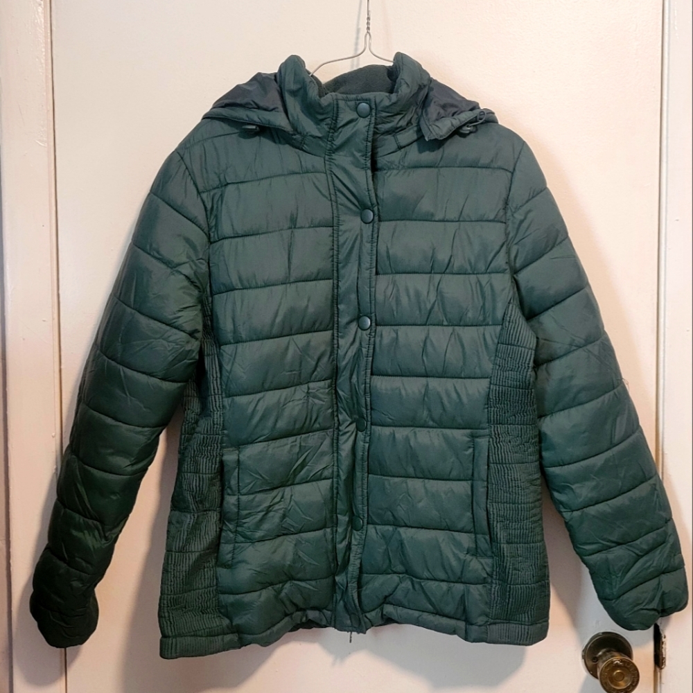 Hunter Green Bubble Jacket